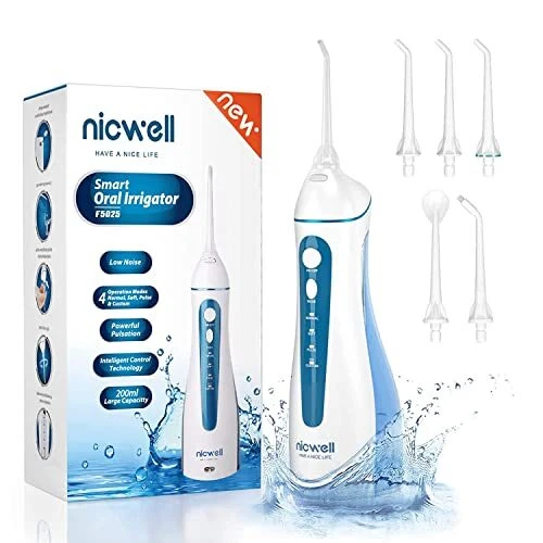 Hydropulseur jet Dentaire Portable - Irrigateur Oral Professionnel IPX7 Etanc...
