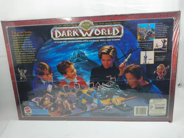 Dark World Board Game Fantasy RPG 1992 Vintage Mattel New & Factory Sealed RPG 3