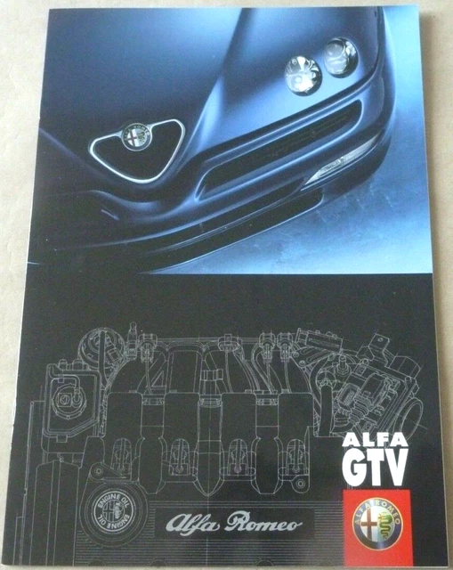 1998 ALFA ROMEO GTV Catalogue Brochure Folder Prospekt Dépliant
