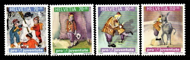 Schweiz Satz MiNr. 1701-1704 von 1999 Pro Juventute Postfrisch N 0790