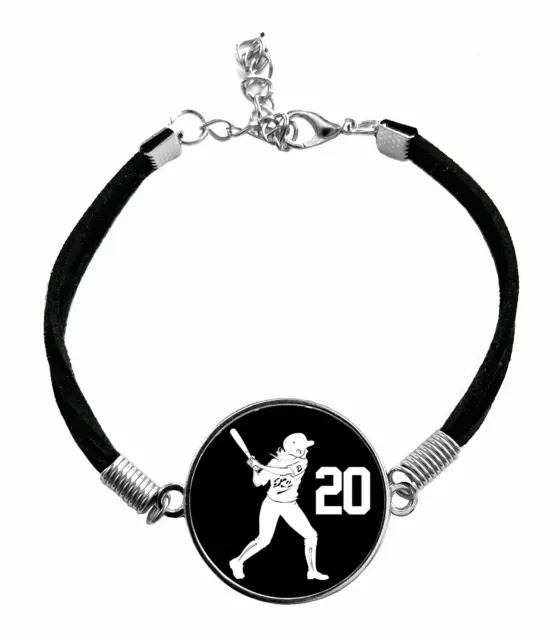 Softball Girl Bracelet with Any Jersey Number (00-99)