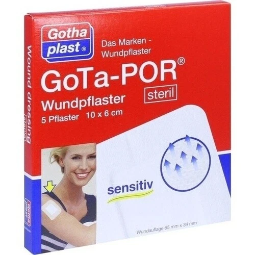 GOTA-POR Wundpflaster steril 60x100 mm, 5 St PZN 10124884