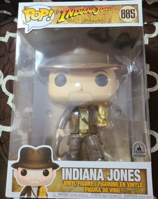 Funko Pop Indiana Jones ECCC 10” Holding Gold Statue 885 LE2000
