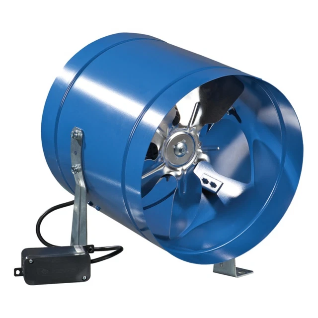 Ventilateur de salle de bain 180 mm Ventilateur d'évacuation en métal