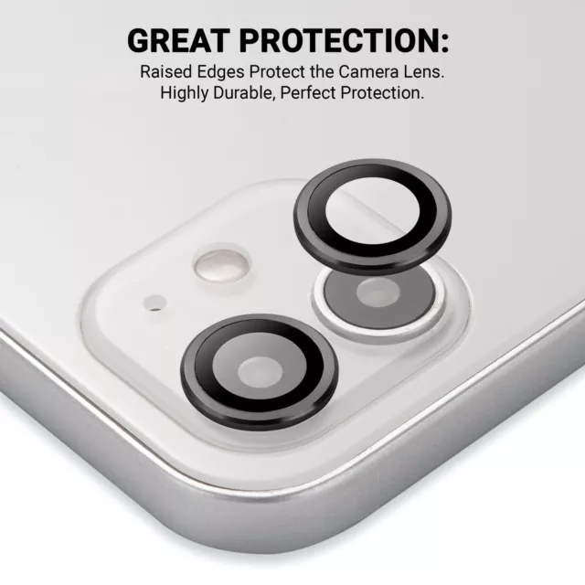 Camera Lens Ring Cover Protector Tempered Glass For iPhone 11/12/13 Series 2