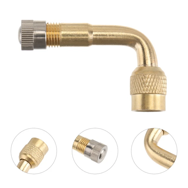 Lot De 4 Extensions De Valve En Laiton 45° – Pour Pneus De Voiture, Camion, Moto - 5