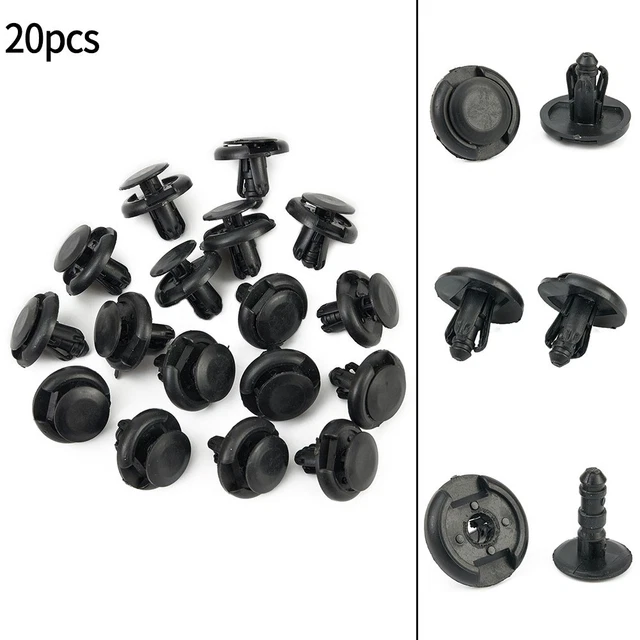 X AUTOHAUX 10 x 25.4 mm Plastic Car Cover Bar Support Clip Retainer