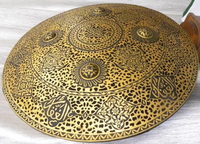 Armor Museum Level Ornate Ottoman Turkish Warrior Shield Arabic Inscription 2