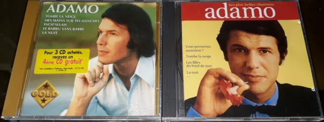 Adamo Lot De 2 Albums Cd Ses Plus Belles Chansons Et Gold