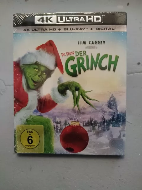 Der Grinch - 4K Ultra HD Blu-ray + Blu-ray # UHD+BLU-RAY-NEU Pappschuber