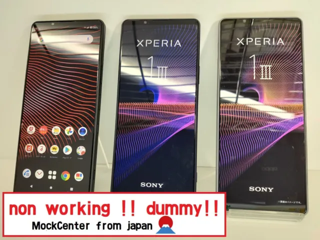 【dummy!】 SONY Xperia1 Ⅲ （3color set）NTT-docomo non-working cellphone