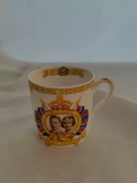 Shelley England Mug HM George VI Elizabeth Coronation 1937 The Royal Princesses