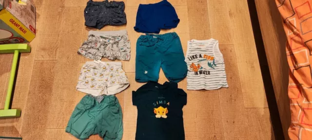 Lot + 65 Vetements Enfant Bebe 9 Mois Complet Qualite Body Pyjama Grenouillere