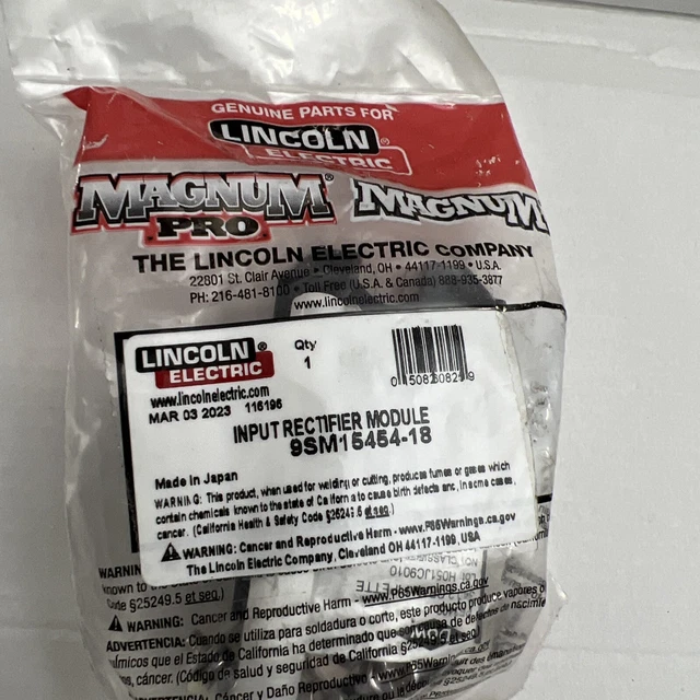 Lincoln Electric 9SM15454-18 INPUT RECTIFIER MOD M15454-18