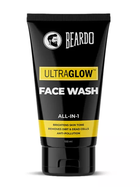 Lavado facial ultrabrillante barba para aclarar manchas oscuras piel brillante 100 ml
