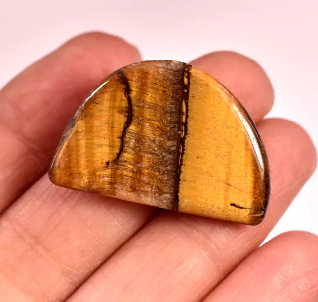 28.70Ct Natural Brown Tiger Eye Cabochon Polished Stunning Gemstone 30x20mm