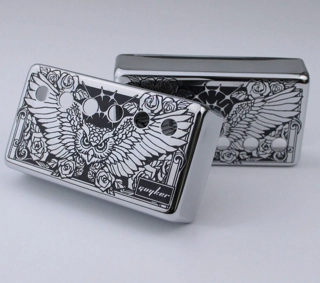 Silver Owl Top Guitar Humbucking Pickups Covers 50-52mm Fit Epiphone Les Paul LP