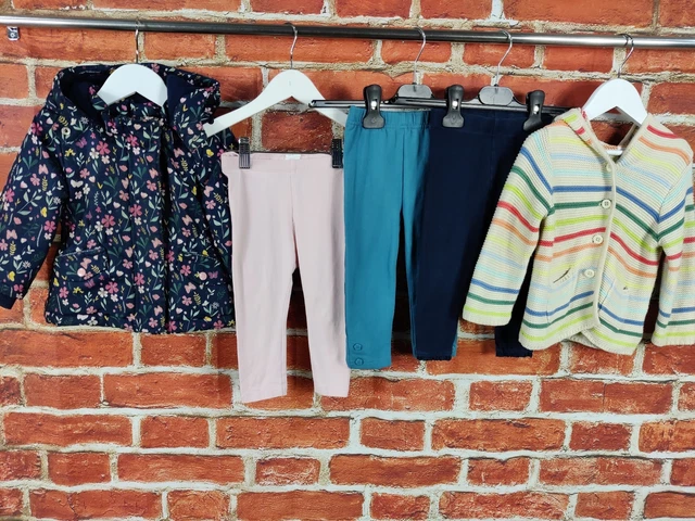 BABY GIRLS BUNDLE AGE 12-18 MONTHS NEXT GAP etc LEGGINGS COAT CARDIGAN SET 86CM