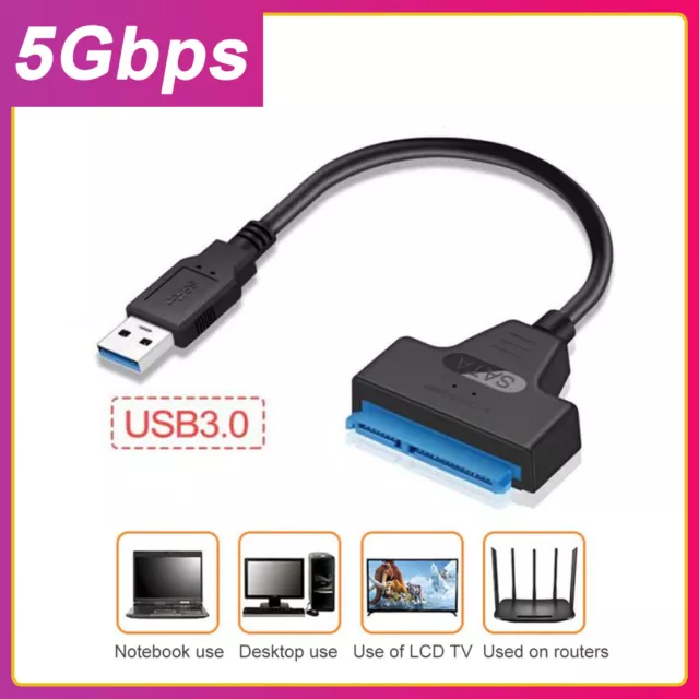 USB 3.0 to 2.5" SATA III Hard Drive Adapter Cable/UASP SATA to USB 3.0 Converter