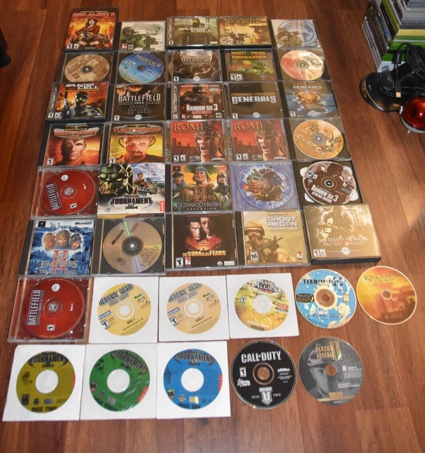 HUGE LOT 90S video games PC CD ROM 1990s Military War Clancy Rome
