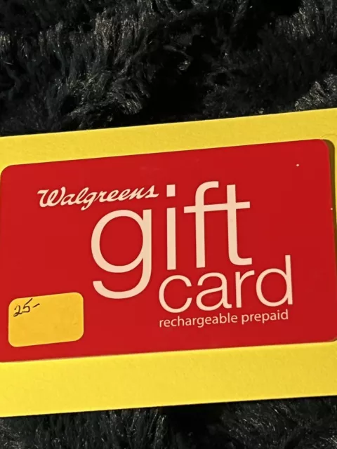 #197..$25…WALGREEN'S Pharmacy..New Gift Card..(rechargeable)