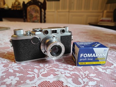 étui. superbe Elmar 2,8/5 cm cap Leica LEICA IIIF retardateur 1954 