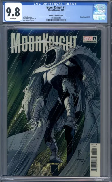 Moon Knight #1  John Romita Jr. Variant  Marvel Comics    1st Print CGC 9.8