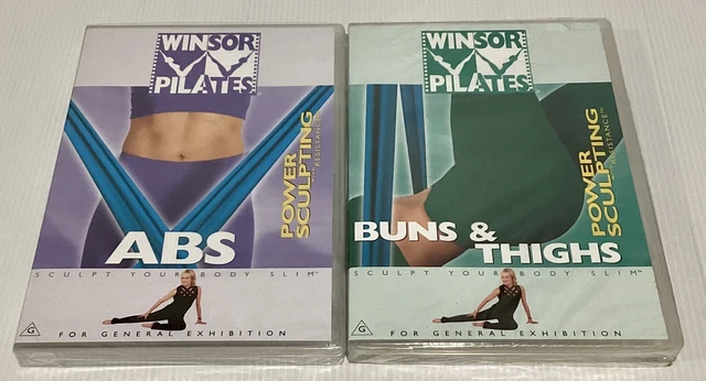 Windsor Pilates Abs + Buns And Thighs Power Sculpting Resistance DVD New Sealed