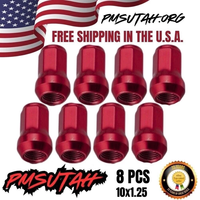 Lot De 100 Cache-écrous Rouges 32mm Pour Camion, Remorque – Plastique Résistant UV Et Corrosion