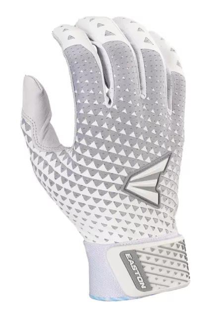 Ghost NX Fastpitch Adult Batting Gloves | White/Silver | SML