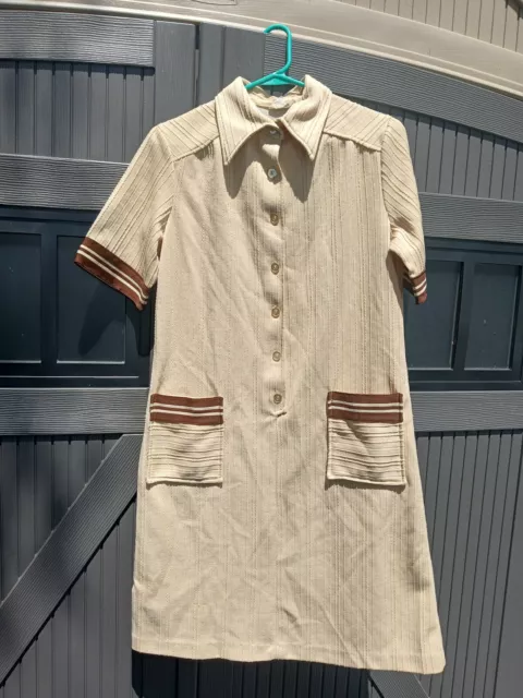 VINTAGE 1950 POLYESTER Dress Uniform Waitress Americana Knitting Mills ...