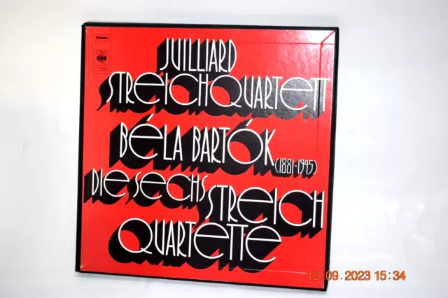 Juilliard String Quartet: Bartok The Six String Quartets Ger 1973 3 Lp Box Cbs