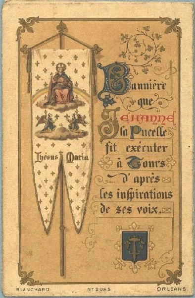 Tableau Sur Toile Jeanne D'Arc - 50x70 Cm - Bannière Décorative - Neuf Sous Emballage
