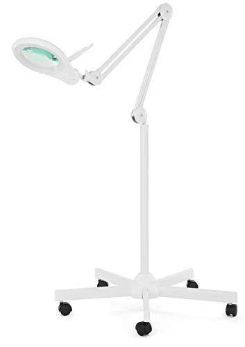 (New Model)  Bifocals 1,200 Lumens Super LED Magnifying Floor Lamp with 5 White