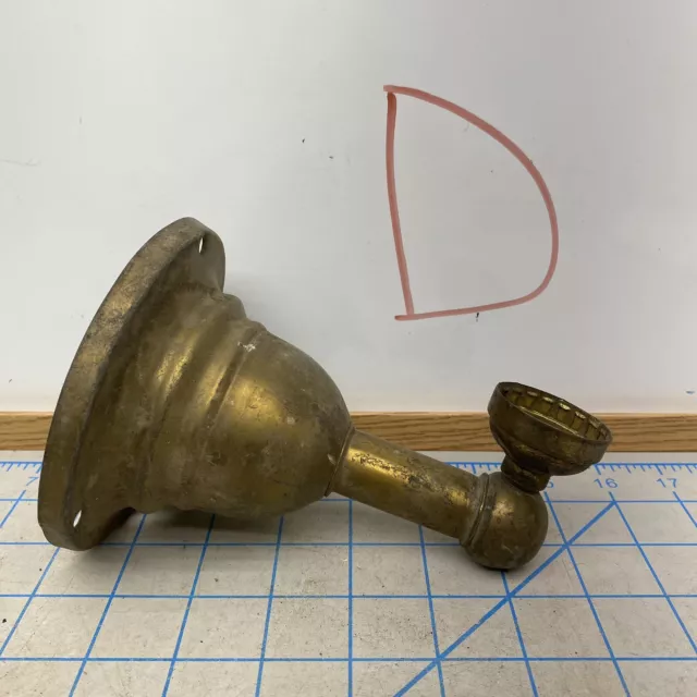 X1 Single Arm Brass Victorian Wall Sconce Antique Lighting Parts Incomplete
