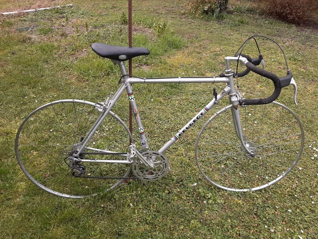 Vélo Course Vintage Peugeot PX10L 60cm Gris Or - Collection Bernard Thevenet