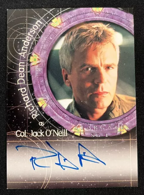 2000 Rittenhouse Stargate SG-1 Richard Dean Anderson Jack O'Neill Autograph Card