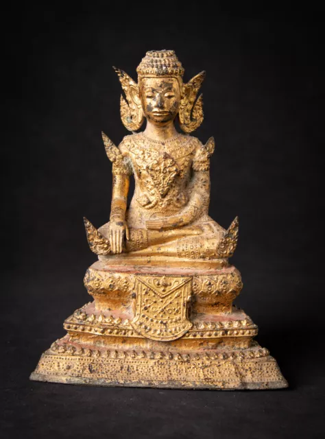 Antique bronze Thai Rattanakosin Buddha from Thailand, 19th century