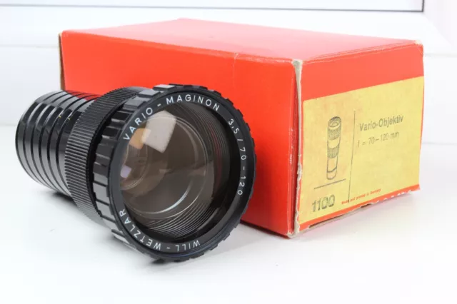 WILL-WETZLAR VARIO-MAGINON 3.5/70-120mm projector lens TOP!