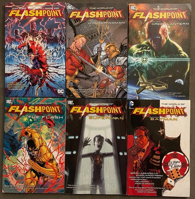 Flashpoint 6 book lot plus bonus Trade TPB Geoff Johns