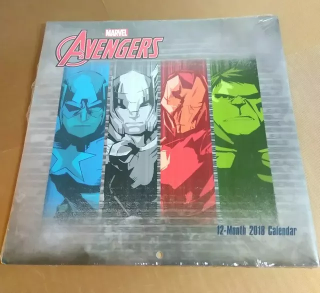 Marvel Avengers 12-month 2018 calendar