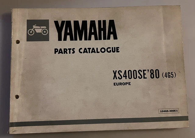 Yamaha XS 400 SE 1980  spare parts catalogue