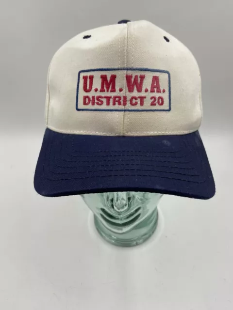 Vintage United Mine Workers of America Snapback Hat Trucker Cap UMWA District 20