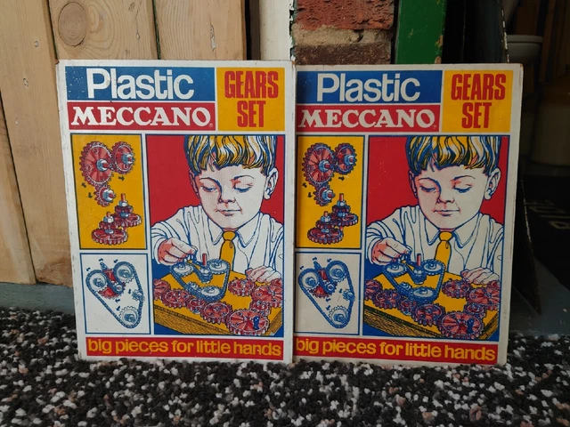 Vintage Meccano Chipboard Advertising POS Item. Good Condition.x2
