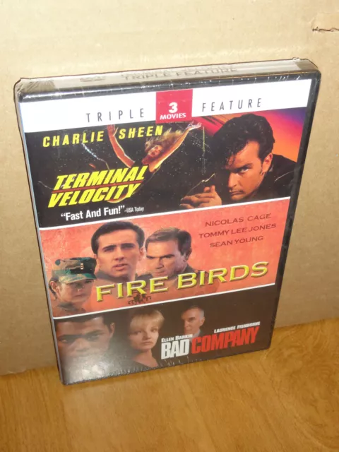 Terminal Velocity / Fire Birds / Bad Company (DVD) Nicolas Cage, Ellen Barkin...