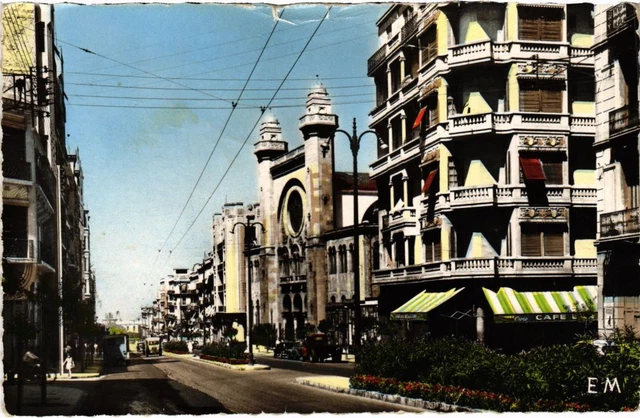 CPA AK ORAN Le Boulevard Joffre et la Synagogue ALGERIA (1189512)