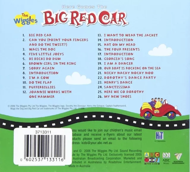 The Wiggles Here Comes the Big Red Car (CD) 3