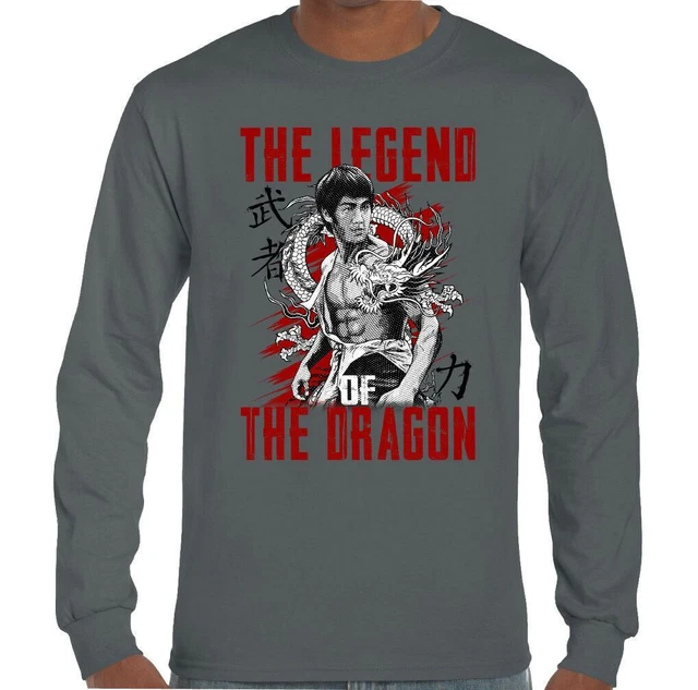 T-shirt uomo arti marziali Legend of the Dragon MMA allenamento top palestra 2