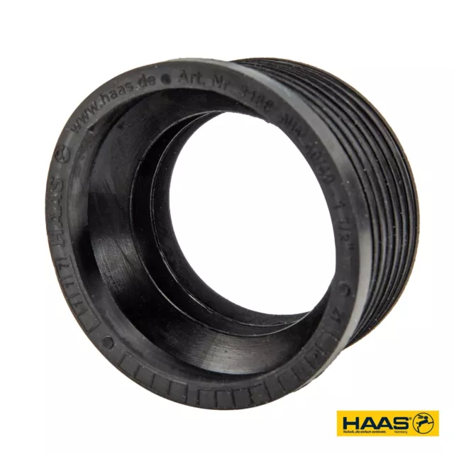 Manguito de goma sifón Haas 3166 para tubo de fundición tubo de drenaje exterior Ø 50 mm x interior Ø