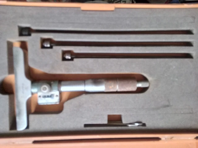 Vintage Mitutoyo Depth Micro Meter .001"